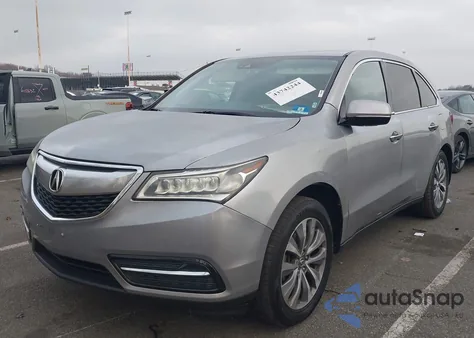 2016 Acura Mdx Technology Acurawatch Plus Packages/Technology Package z USA, uszkodzony, nr VIN 5FRYD3H40GB002244